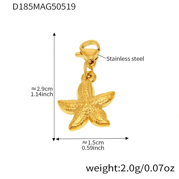 Wholesale Geometric Ferris Wheel Natural Freshwater Pearl Conch Shell Electroplated Stainless Steel Bracelet Anklet For Women