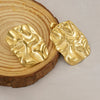 Wholesale Geometric French Retro Style 18K Goldplated Stainless Steel Earrings For Women
