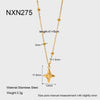 Wholesale Geometric Gold Plated Stainless Steel Bead Chain Necklace Pendant For Women