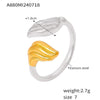 Wholesale Geometric Gold Ring Titanium Steel Electroplated Light Luxury Women's Fashionable Accessory
