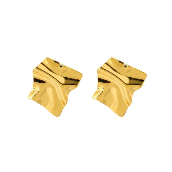 Wholesale Geometric Goldplated 316L Stainless Steel Earrings For Women