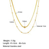 Wholesale Geometric Goldplated Snake Bone Chain Titanium Steel Jewelry Stacking Necklace For Women