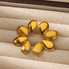 Wholesale Geometric Goldplated Stainless Steel Earrings