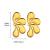 Wholesale Geometric Goldplated Stainless Steel Earrings