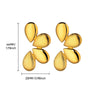 Wholesale Geometric Goldplated Stainless Steel Earrings