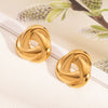 Wholesale Geometric Hair Accessories And Earrings For Women Simple Style Stainless Steel With Insect Ladybug Pattern Pvd Furnace Vacuum Real Gold Plated