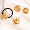 Wholesale Geometric Hair Accessories And Earrings For Women Simple Style Stainless Steel With Insect Ladybug Pattern Pvd Furnace Vacuum Real Gold Plated