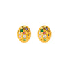 Wholesale Geometric Hammered 18K Gold Plated Stainless Steel Earrings For Women