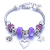 Wholesale Geometric Handmade Alloy Beaded Bracelet With Crown Pendant And Lobster Buckle For Couples