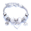 Wholesale Geometric Handmade Alloy Beaded Bracelet With Crown Pendant And Lobster Buckle For Couples