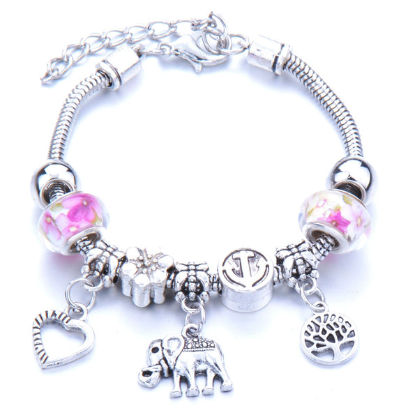 Wholesale Geometric Handmade Alloy Beaded Bracelet With Crown Pendant And Lobster Buckle For Couples