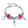 Wholesale Geometric Handmade Alloy Beaded Bracelet With Crown Pendant And Lobster Buckle For Couples