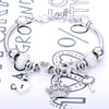 Wholesale Geometric Handmade Alloy Beaded Bracelet With Crown Pendant And Lobster Buckle For Couples