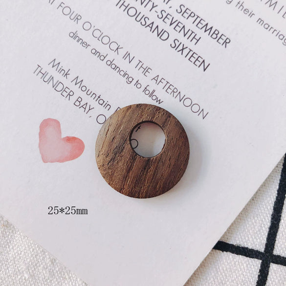Wholesale Geometric Handmade Brown Original Wood Jewelry Accessories For Earrings