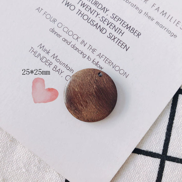 Wholesale Geometric Handmade Brown Original Wood Jewelry Accessories For Earrings
