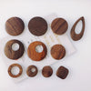 Wholesale Geometric Handmade Brown Original Wood Jewelry Accessories For Earrings