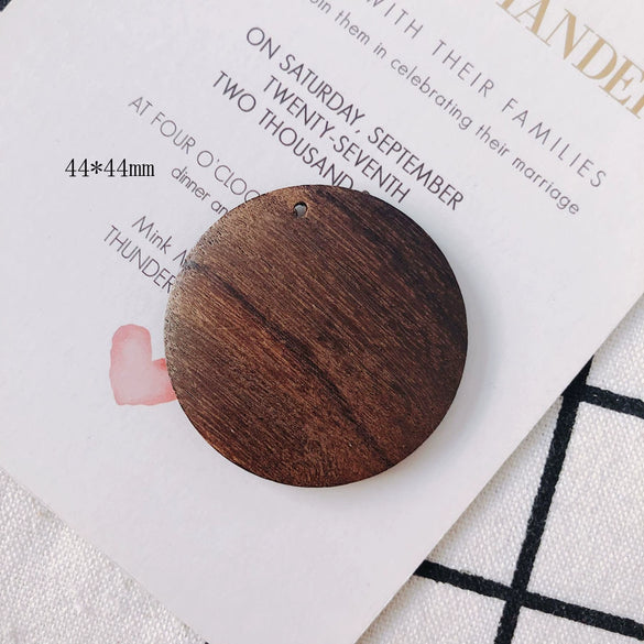 Wholesale Geometric Handmade Brown Original Wood Jewelry Accessories For Earrings