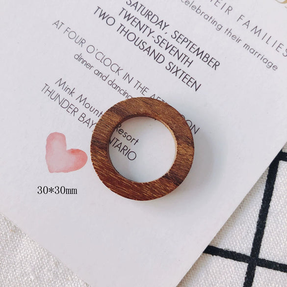 Wholesale Geometric Handmade Brown Original Wood Jewelry Accessories For Earrings