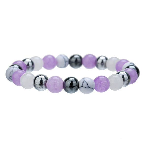 Wholesale Geometric Handmade Natural Crystal Bracelets For Men And Women Aventurine Malachite Amethyst