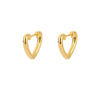 Wholesale Geometric Heart Shaped Copper Earrings For Women With Micro Inlaid Zircon And Star Design