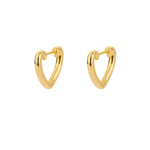 Wholesale Geometric Heart Shaped Copper Earrings For Women With Micro Inlaid Zircon And Star Design