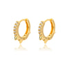 Wholesale Geometric Heart Shaped Copper Earrings For Women With Micro Inlaid Zircon And Star Design