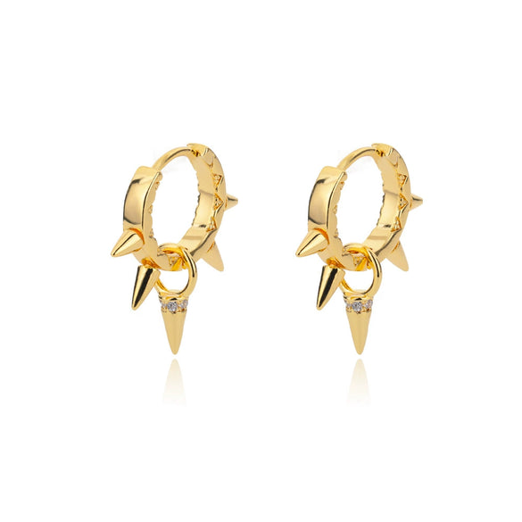 Wholesale Geometric Heart Shaped Copper Earrings For Women With Micro Inlaid Zircon And Star Design