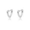 Wholesale Geometric Heart Shaped Copper Earrings For Women With Micro Inlaid Zircon And Star Design