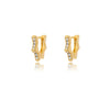 Wholesale Geometric Heart Shaped Copper Earrings For Women With Micro Inlaid Zircon And Star Design