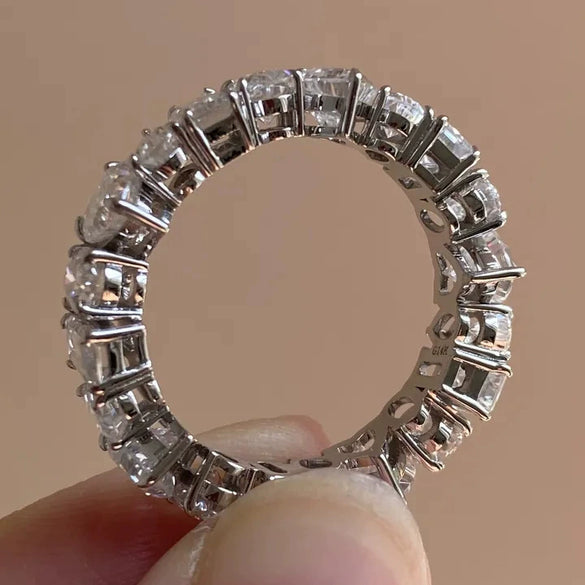 Wholesale Geometric Heart Shaped Copper Zirconia Ring For Women Light Luxury Style