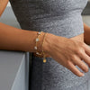 Wholesale Geometric Heartshaped Electroplated Titanium Steel And Stainless Steel Bracelet For Women