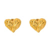 Wholesale Geometric Heartshaped 18K Gold Plated Stainless Steel Earrings For Women