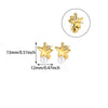 Wholesale Geometric Heartshaped Stainless Steel And Goldplated Earrings For Unisex