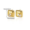 Wholesale Geometric Heartshaped Stainless Steel And Goldplated Earrings For Unisex
