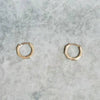 Wholesale Geometric Hexagonal Titanium Steel 18K Gold Plated Polish Earrings For Women