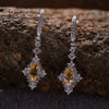 Wholesale Geometric Highend Luxury S925 Sterling Silver 18K Gold Natural Color Treasure Earrings Jewelry