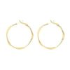 Wholesale Geometric Irregular Circle Twist Flower Earrings Made Of Alloy With Electroplating