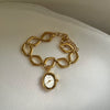 Wholesale Geometric Irregular Gold Watch Bracelet For Women Stainless Steel Non Fading Jewelry