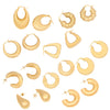 Wholesale Geometric Irregular Metal Stainless Steel Earrings With Electroplating For Women