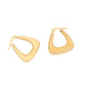 Wholesale Geometric Irregular Metal Stainless Steel Earrings With Electroplating For Women