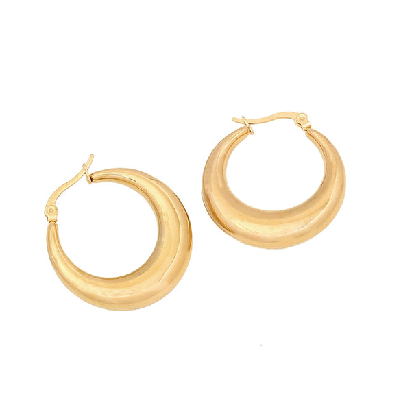 Wholesale Geometric Irregular Metal Stainless Steel Earrings With Electroplating For Women