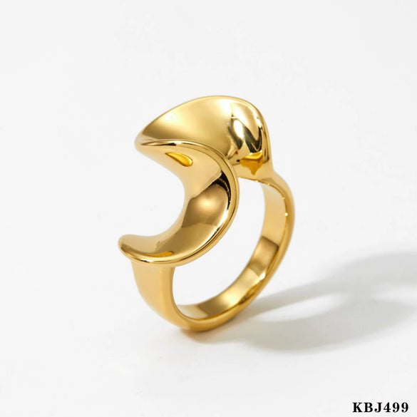 Wholesale Geometric Irregular Ring Earrings Set In Stainless Steel With Electroplating For Women Niche Design Fashionable