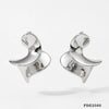 Wholesale Geometric Irregular Ring Earrings Set In Stainless Steel With Electroplating For Women Niche Design Fashionable