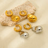 Wholesale Geometric Irregular Stainless Steel 18K Gold Plated Earrings For Women