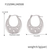 Wholesale Geometric 18K Gold Plated Titanium Steel Twist Earrings For Women