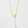 Wholesale Geometric 14K Plated Stainless Steel Tassel Clavicle Chain Jewelry