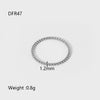 Wholesale Geometric Knot Beads Stainless Steel Goldplated Plain Ring Women's Jewelry Accessories