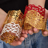 Wholesale Geometric Light Luxury Minimalist Leafshaped Stainless Steel Goldplated Open Bracelet