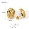 Wholesale Geometric Lines Design Copper Electroplated Women's Earrings