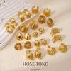 Wholesale Geometric Lines Design Copper Electroplated Women's Earrings